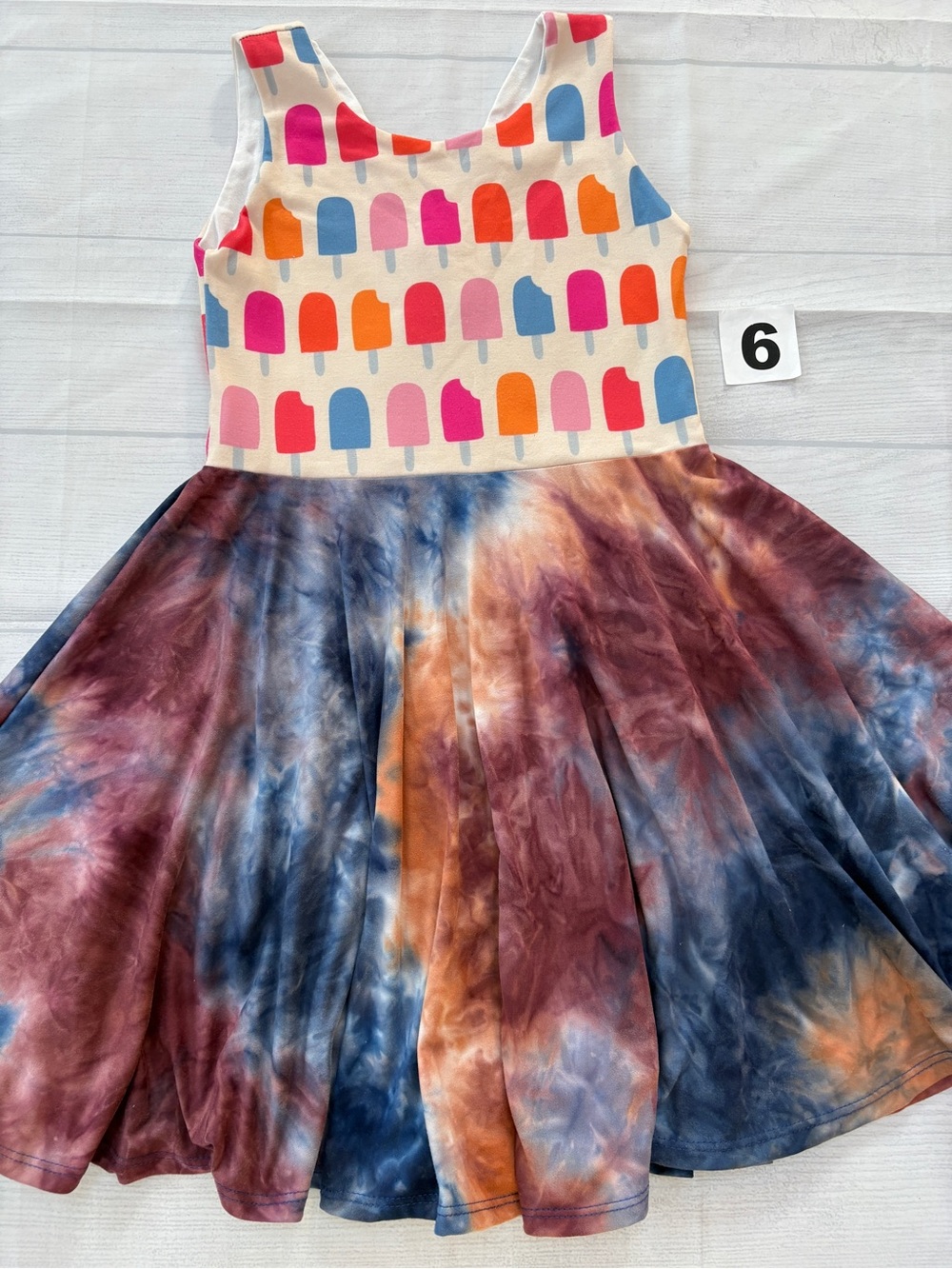 Malia and Kai Popsicle and Tie-Dye Dress